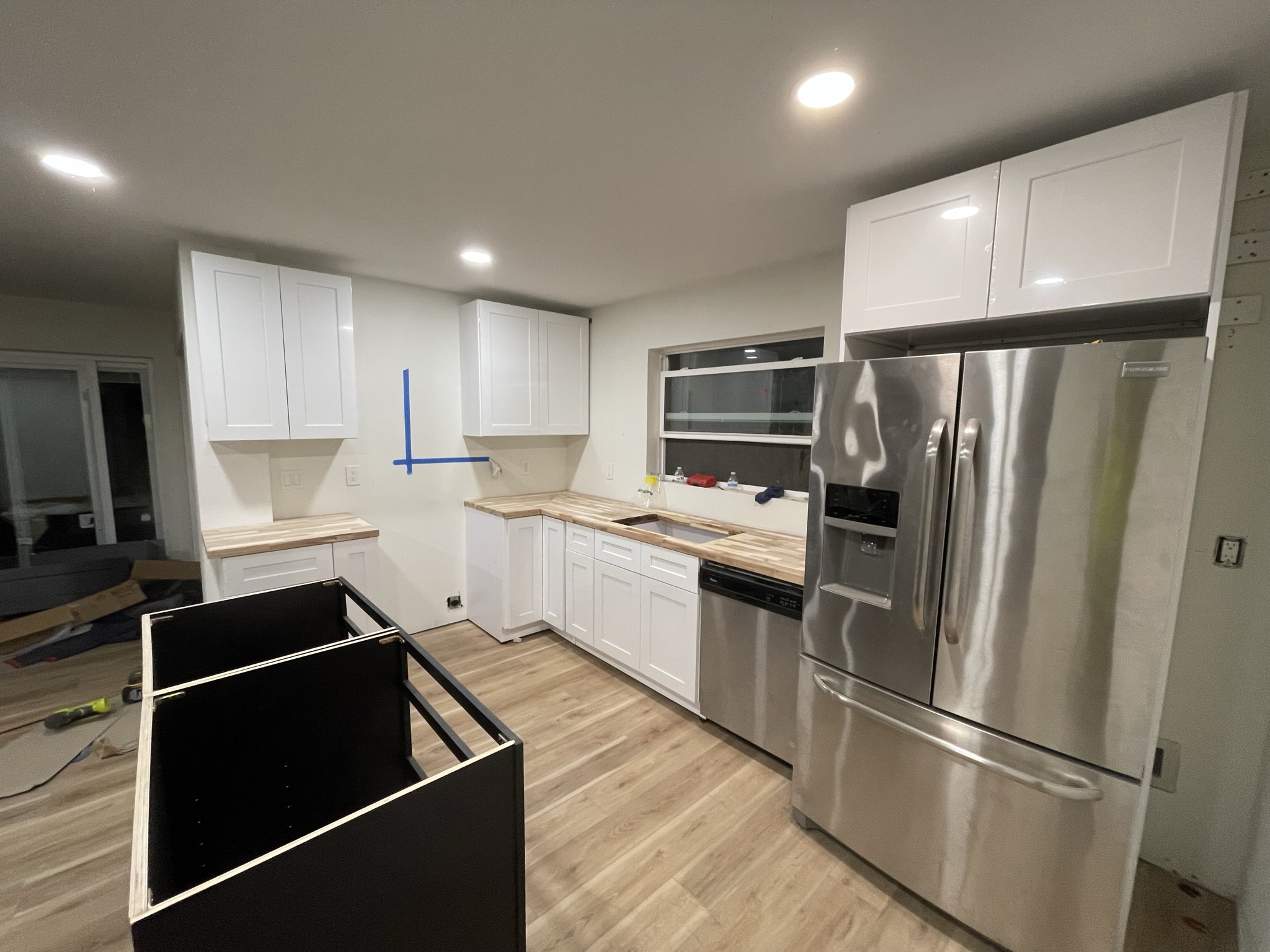 Residential kitchen cabinet installation by St. Cloud Pro-Services LLC