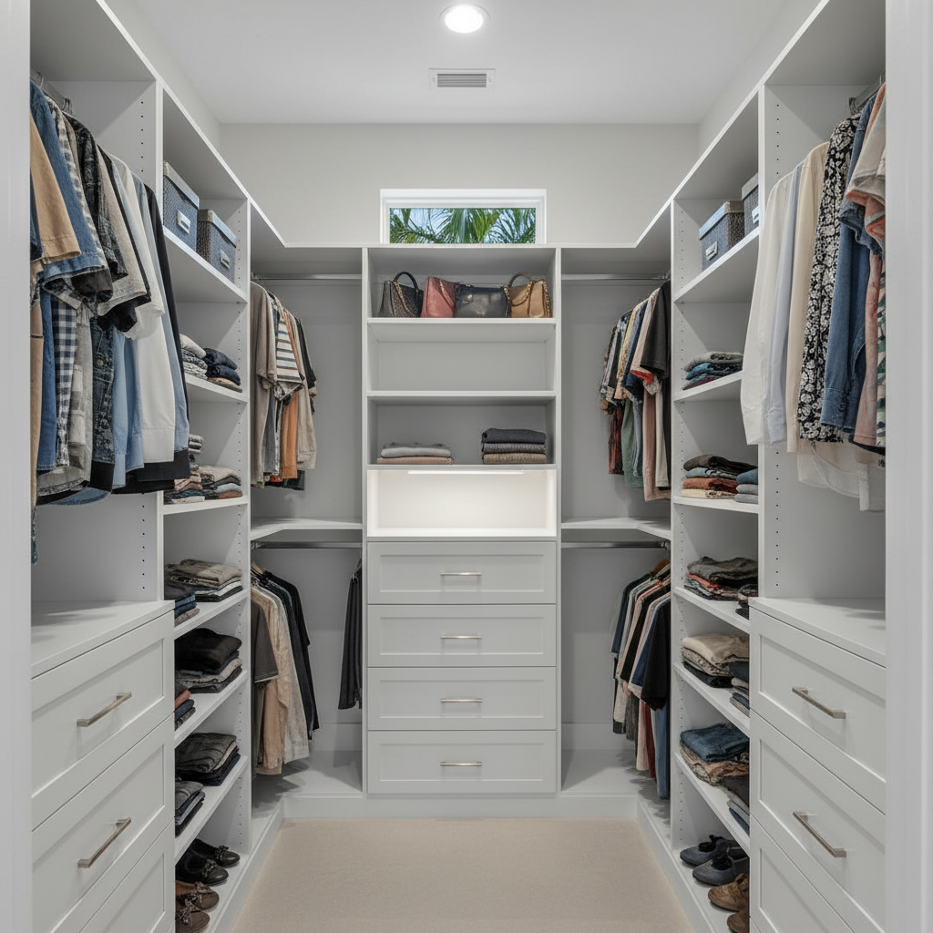 Custom closet and storage installation by St. Cloud ProServices